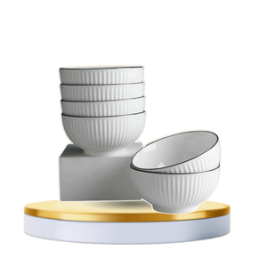 Venta caliente Simplicidad Cuenco de arroz de cerámica Juegos de vajilla Cuencos de cerámica redondos baratos Utensilios de cocina cuenco de arroz shantian hecho en Vietnam - Product Image 5