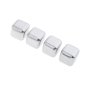 Cubitos de hielo de acero inoxidable para enfriar whisky, los cubos de metal ecológico más vendidos, cuchara enfriadora de whisky para bebidas, el mejor precio - Product Image 3