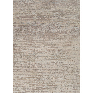 Alfombra Entropy Ivory de Lana y Seda de Bambú Anudada a Mano AKWS-13073, 10 mm de Grosor, Rectangular, Abstracta, para Dormitorio, Pasillo, Hogar - Product Image 3
