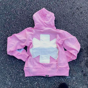 Custom Men Washed Sun Faded 100% Sudaderas con capucha de algodón Serigrafía Boxy Heavy Vintage Recortada Streetwear Sudaderas con capucha de peso pesado para hombre - Product Image 6