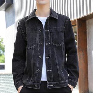 Chaqueta Vaquera Casual de Alta Calidad para Hombre, Estilo Urbano, con Logotipo Personalizado, Transpirable y de Secado Rápido para Primavera - Product Image 3