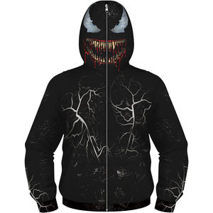 Sudadera con Capucha Personalizada al por Mayor con Bordado de Diseño de Araña para Hombre, Estilo Casual, con Bolsillo Canguro, para Entrenamiento, Ropa Urbana, 100% Algodón, Invierno - Product Image 1