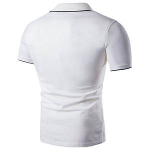 2022 hommes Logo personnalisé décontracté pour polo avec manches courtes et revers nouveau Design motif à carreaux t-shirt - Product Image 2