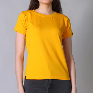 เสื้อยืดแห้งเร็วแบบลำลองสำหรับผู้หญิงใส่ในฤดูร้อนพิมพ์ลายดิจิทัลแบบเรียบระบายอากาศออกแบบโลโก้ปักด้วย2025 - Product Image 1