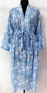 Handmade Women's Flare <b>Sleeve</b> Boho <b>Cardigan</b> Summer Vintage Floral Print Rayon Kimono Woven Elegant Casual Fashion Drawstring - Product Image 6