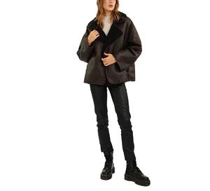 Veste en cuir de mode de luxe pour femmes de haute qualité nouveauté vêtements d'hiver courts pour l'automne printemps traitement fini respirant - Product Image 3