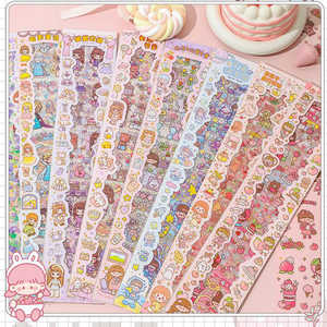 Mucha vibra kawaii! Adhesivos Decorativos de Fieltro Impermeables con Dibujos Animados y Mascotas para Decoración del Hogar - Product Image 1
