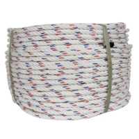 Corde de pêche torsadée Z/S en PP écologique, blanche, rouge, bleue, 12MM*4S*220M, qualité supérieure pour l'agriculture – Meilleure vente des meilleurs vendeurs