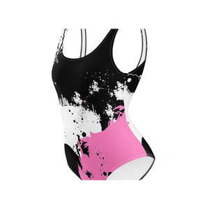 Costumi da bagno Fitness interi da donna comodi ed eleganti per aerobica in acqua ed esercizio in piscina - Product Image 4