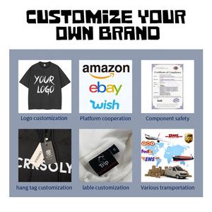 T-shirt 100% coton oversize pour hommes grande taille haute qualité poids lourd personnalisé lavé vierge - Product Image 4