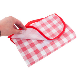 <b>LARGE</b> PICNIC BEACH BLANKET WATERPROOF <b>MAT</b> RED - Product Image 5