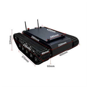 Factory Priced Smart <b>Remote</b> <b>Control</b> <b>Robot</b> Tracked Chassis with Steel and Rubber Tracks Crawler Tracked Chassis - Product Image 2