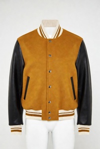 Chaqueta Varsity de Inspiración Retro, Estilo Clásico, Comodidad Moderna, Perfecta para el Estilo Urbano Diario - Product Image 4