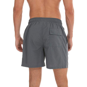 Pantalones cortos de baño de color naranja para hombre personalizados al por mayor, pantalones cortos de baño de secado rápido con forro de malla, trajes de baño OEM - Product Image 3