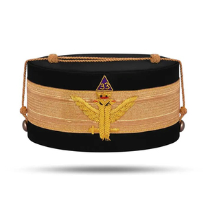 Maçonnique Regalia Royal Arch P.H.P Brodé À La Main Couronne Cap Top Qualité Sur Mesure 2025 Tout Nouveau Cérémonial Couronne Chapeau ronpex - Product Image 1