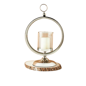 Soporte de vela de farol de metal personalizado con hoyos de vidrio Decoración duradera para el hogar y el hotel 39x15x25 cm Disponible en varios colores Tamaños - Product Image 1