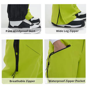 Pantalon de ski personnalisé pour hommes Fournisseur OEM Tissu coupe-vent imperméable avec doublure thermique avec impression de logo et options de marque privée - Product Image 3