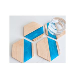 Sous-verre octogonal en bois de différentes couleurs pour la maison, sous-verre de tasse de thé en bois de meilleure qualité pour la fabrication au prix de gros - Product Image 3