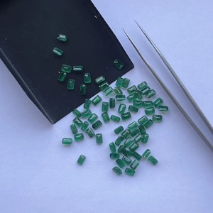 4มม. 6มม. สีเขียวธรรมชาติ zambian มรกตเหลี่ยมเพชรพลอยตัดเหลี่ยมเพชรพลอยอัญมณีล้ำค่าสำหรับทำเครื่องประดับแหวนต่างหูจี้ AAA - Product Image 1