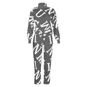 Custom Logo <b>Ladies</b> Jogger 2 Piece Fitness Clothing Sweat Customized Letter Printing <b>Track</b> <b>Suits</b> Jogging Women's Sportsuit - Product Image 4