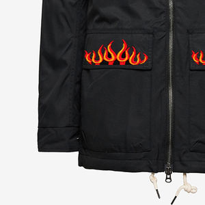 Blouson d'hiver matelassé unisexe personnalisé 2026, col montant, style urbain, chaud, type bomber, de créateur, pour homme, vente en gros - Product Image 4