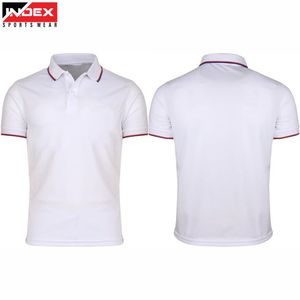T-shirt polo de golf pour homme, blanc uni, de haute qualité, essentiel, col polo, logo par sublimation, taille plus, polos pour homme - Product Image 1