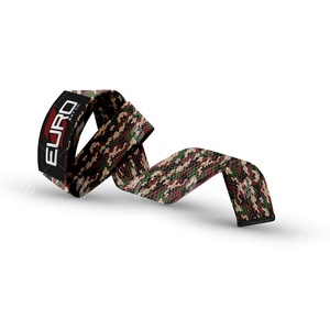 Adjustable Durable Camouflage Weightlifting Straps Strong Cotton Web Grip Wrist Support Custom Logo for Heavy Lifts Training - Product Image 4