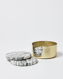 Posavasos de Mármol y Piedra, Redondos y Hexagonales, Diseño Personalizado, para Cerveza, Cafetería, Bodas, Posavasos de Cerámica y Mármol - Product Image 5