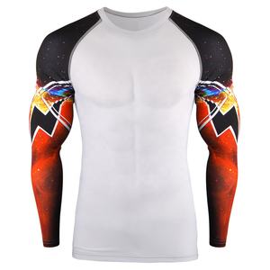 Haute qualité respirant Compression MMA Rash Guard Gym chemises personnalisé été Long OEM Compression MMA Rash Guard - Product Image 4