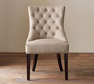 Chaise de salle à manger tapissée Najwa - Product Image 3