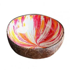 Cuenco de madera decorativo de mesa para boda, pegatina impresa de forma redondeada, cuenco para servir ensalada de madera con calidad sostenible - Product Image 6