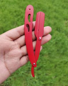 Maquinilla de afeitar profesional para peluquero, cuchillas de un solo filo de alta calidad, mango de acero, maquinilla de afeitar recta de Metal de fábrica, maquinilla de afeitar estándar - Product Image 2