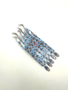 Pinzas para Extensión de Pestañas de Acero Inoxidable de Alta Calidad, Precisión y Durabilidad, Punta Puntiaguda sin Fibra, Estilo Japonés - Product Image 3