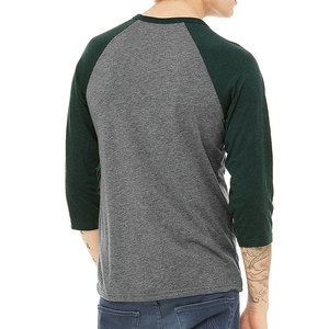 Bella Canvas, camiseta personalizada de manga larga con cuello redondo para hombre, camisetas deportivas de manga completa con cuello redondo - Product Image 6