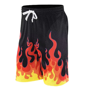 กางเกงขาสั้นบาสเก็ตบอลสำหรับผู้ชายกางเกงขาสั้นบาสเก็ตบอลแท้ปักตาข่ายสำหรับเล่นกีฬา - Product Image 3