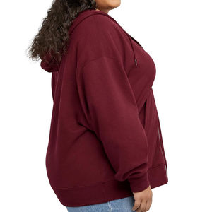 Sudaderas con Capucha de Alta Calidad para Mujer, con Logotipo Personalizado en la Parte Delantera, 100% Algodón, Secado Rápido, Transpirables, con Cierre Completo y Diseño de Hombros Caídos - Product Image 4