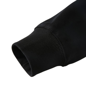 Sudadera minimalista con capucha bordada de grúa para hombre, ropa informal japonesa de gran tamaño, jersey negro Harajuku, sudadera elegante con diseño de pájaro - Product Image 4