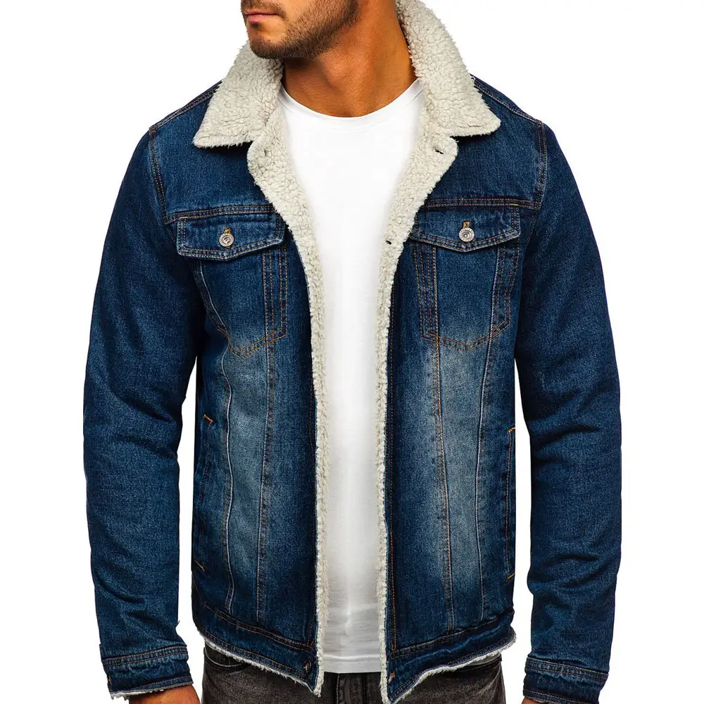 Nuevas Chaquetas vaqueras personalizadas para hombre, superventas, Chaquetas vaqueras para hombre, Chaquetas vaqueras de tendencia industrial para hombre