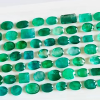 Emerald Alami Campuran Potongan 81 Pcs Batu Permata Asal Zambia Kualitas AAA Bersertifikat IGI Warna Hijau Polesan Sempurna 5-10mm 249.65cts