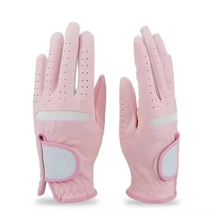 Design de mode régulier main gauche en peau de mouton Direct respirant anti-glissant Cabretta cuir imprimé Patter gants de Golf pour les femmes - Product Image 5
