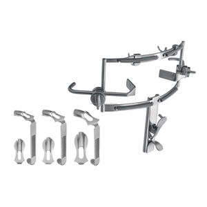 Abridor Bucal Dingman con Cuchillas, Retractor Oral Quirúrgico de Acero Inoxidable, Instrumento ORL Manual para Uso Hospitalario - WPS-OM-110 - Product Image 1
