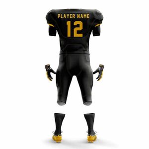 Uniforme de fútbol americano para hombres al por mayor ropa deportiva estampada transpirable de secado rápido traje de equipo cómodo cosido - Product Image 5