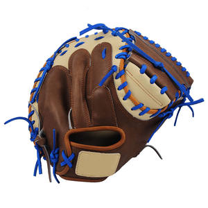 Guantes de Bateo de Béisbol de Cuero, Ligeros, Cómodos, para Práctica de Fildeo en el Campo de Béisbol - Product Image 2