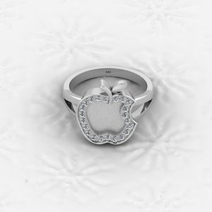 Anillo de ajuste en blanco de montaje semi redondo de plata 925 de 8mm para cenizas de piedras preciosas y hallazgos de resina y joyería de regalo de boda - Product Image 5