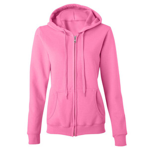 เสื้อฮู้ดผู้หญิงลำลองแบบเรียบง่าย แฟชั่น สามารถสกรีนโลโก้ได้ เสื้อฮู้ดผ้าฟลีซหนานุ่มสำหรับผู้หญิง - Product Image 1