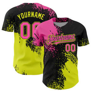 Maillot de baseball à manches courtes personnalisé en gros, design sur le thème des beignets, taille plus, uniforme d'équipe personnalisé pour adultes et jeunes - Product Image 3