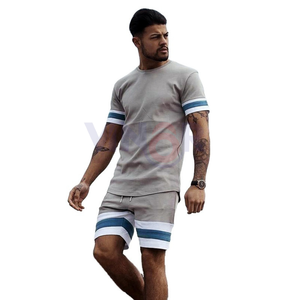 2025-26 Conjunto de pantalones cortos de verano de última moda para hombre Conjunto de chándal corto azul personalizado Precio al por mayor Conjuntos gemelos de moda para hombres - Product Image 6