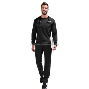 Custom Logo Medical <b>Scrubs</b> <b>Set</b> Breathable Stretch Hospital Uniform Factory Price Nurse Doctor Surgical Suit Wholesale Vet Tee - Product Image 4