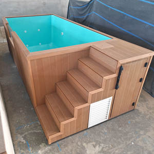 Piscina de Lujo Personalizada <span class=keywords><strong>para</strong></span> Patio, Piscina Pequeña <span class=keywords><strong>para</strong></span> Niños y Familias, Piscina de Inmersión tipo Spa, Piscina Elevada de Madera WPC, Piscina de Fibra de Vidrio - Product Image 2