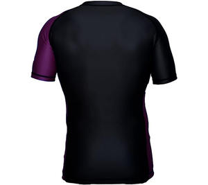 Vente en gros vierge OEM côtés avant et arrière vert manches courtes noir Compression Shirt manches longues MMA LOGO - Product Image 4
